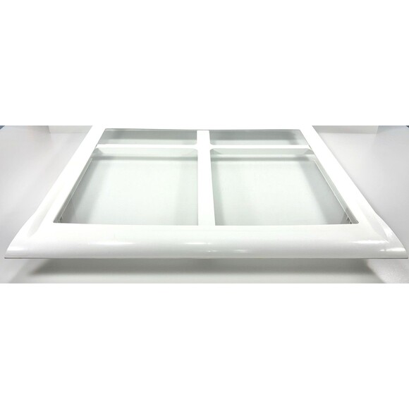 Whirlpool Refrigerator Replacement Glass Crisper Shelf from Model #WRT518SZFM00 - Picture 1 of 9